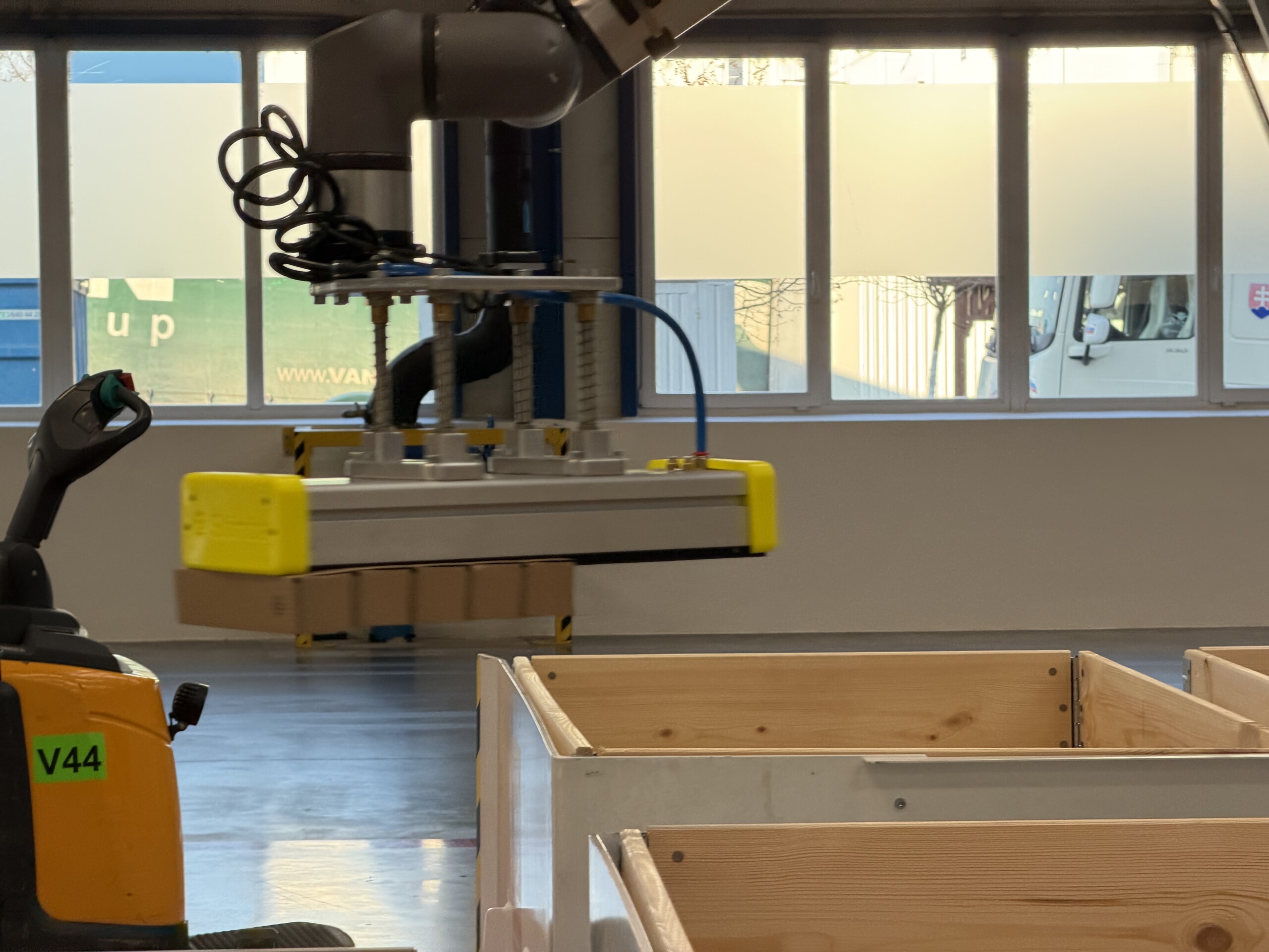 Penový plošný gripper s quickchangerom